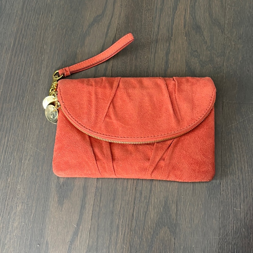 Orange Clutch/Wristlet